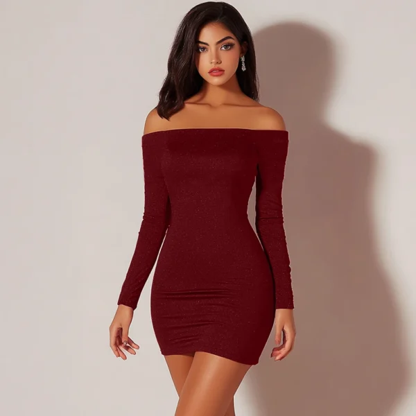 Red prom dresses: Sexy off-shoulder bodycon mini for all seasons