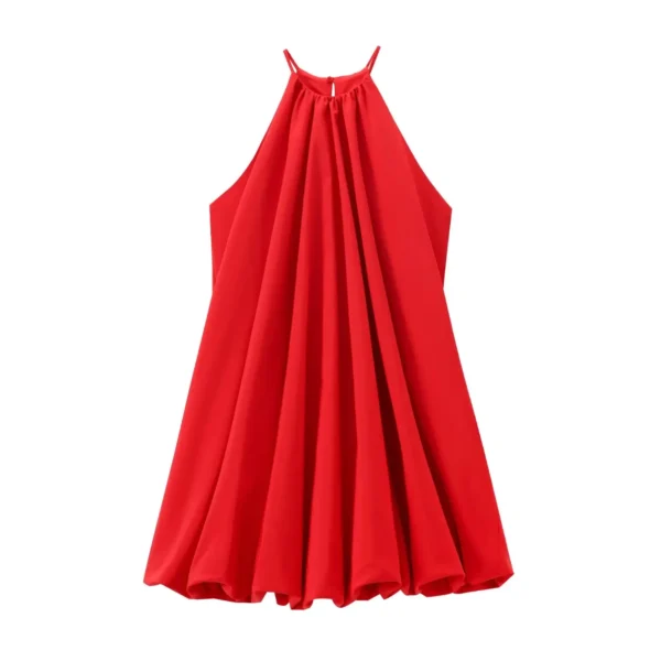 Red Prom Dresses: Sexy Chic Halter Mini Beach Party Dress - Image 3