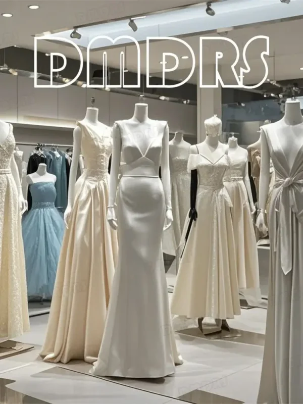 Red prom dresses: Couture jumpsuit with detachable train, satin evening gown - Image 2