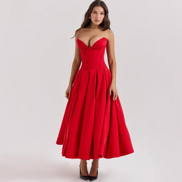 Sexy Elegant Red Prom Dresses for Summer Formal and Birthday Parties