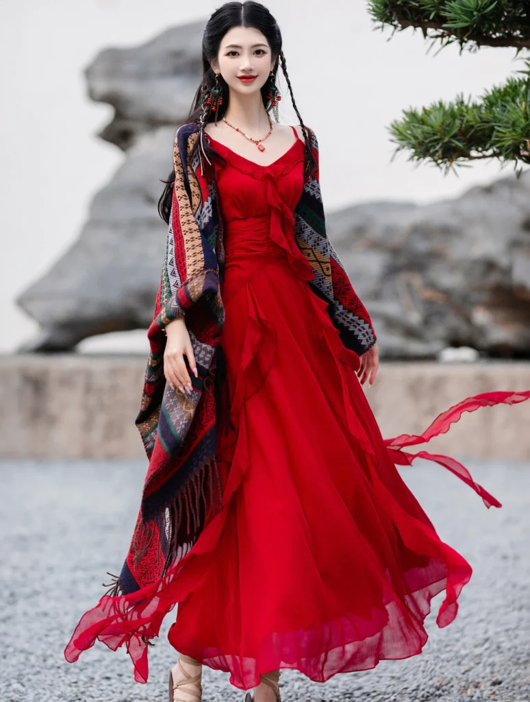 Shawls, Capes & Scarves: Warm Yet Stylish Red Prom Dress Ideas
